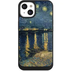Nivocase Handyhülle für Apple iPhone 13 Hülle NIVOpure Case Schwarz Kunst Malerei (Apple iPhone 13), Smartphone Hülle, Schwarz