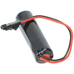AccuCell Speicherbatterie passend für Temperatursensor, 1/2 AA Lithium Batterie 3,6V, mit Kabel und Stecker