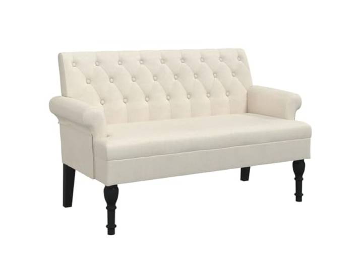 vidaXL Sitzbank mit Rückenlehne 120x62x75,5 cm Leinen