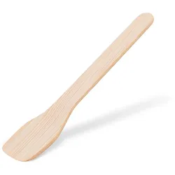 100x Bambuseislöffel aus Bambus 9,5 cm umweltfreundlich