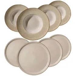 Ritzenhoff & Breker, Geschirrset, Nerano Pizza & Pasta Set (8 Stk.)