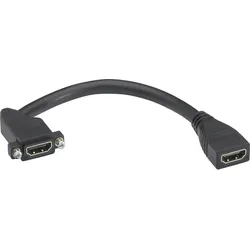 Hager GMDSHDMI HDMI Kabel Buchse-Buchse 0.2m, für Panelmontage D-SUB