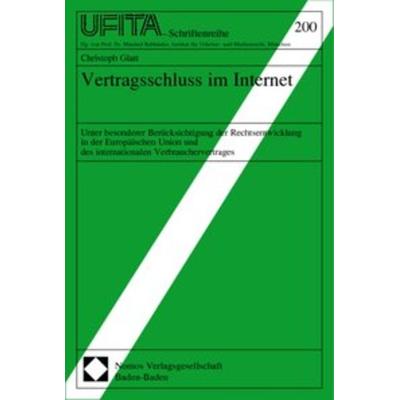 Vertragsschluss im Internet, Taschenbuch von Christoph Glatt, Nomos, 978-3-7890-7894-1