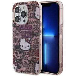 Hello Kitty IML Tags Graffiti - Hülle für iPhone 14 Pro (rosa)