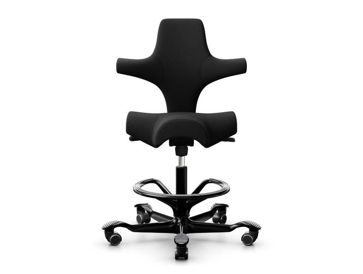 Counter stool HAG Capisco 8106, Black/Black, New, Bar stool - Practical & comfortable