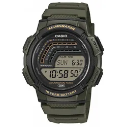 Casio WS-1800-3AVEF Casio Timeless Digitaluhr für Herren Khaki