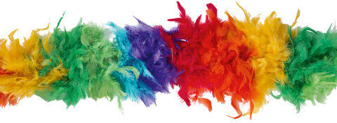 Federboa, bunt, 90 g, 1,80 Meter