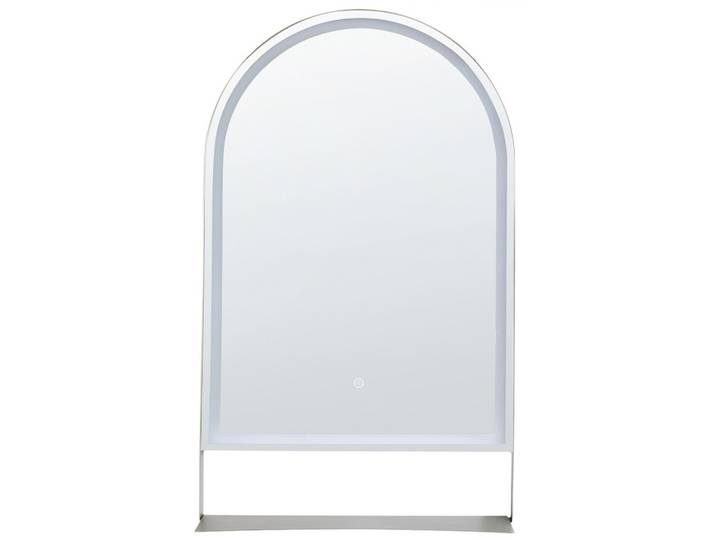 LED-BADEZIMMER-SPIEGEL 61/100 cm mit Ablage Silber Valouze