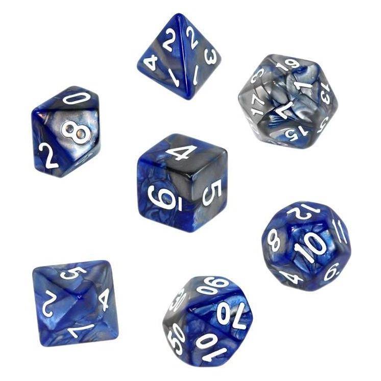 Rebel RPG Dice Set - Two Color - Mėlyna and Gray (21135281)