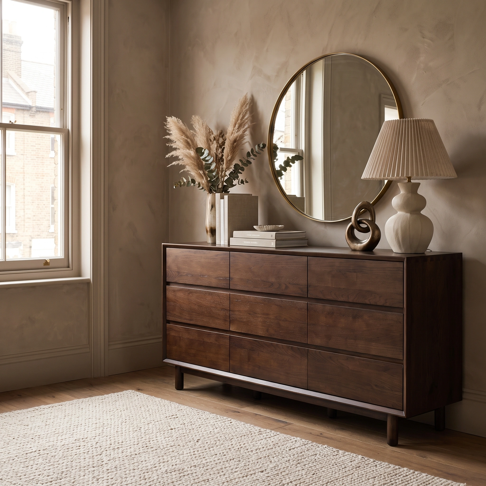 Harbour Lifestyle Oslo 9 Drawer Chest in Walnut