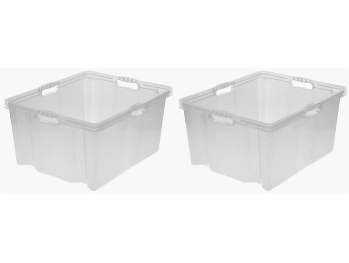 Organizer KEEEPER franz , transparent, B:43cm H:26cm T:52cm, Kunststoff, Aufbewahrungsboxen, Organizer, Aufbewahrungsboxen xxl, hochwertiger Kunststoff, 44 L