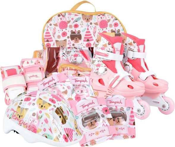 Tempish Wild Girls Inline Skates Set (Pink - 26-29)