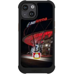 Nivocase Hülle für Apple iPhone 15 Stossfeste Handyhülle NIVOmax Case Schwarz Bayer 04 Leverkusen (Apple iPhone 15), Smartphone Hülle, Schwarz