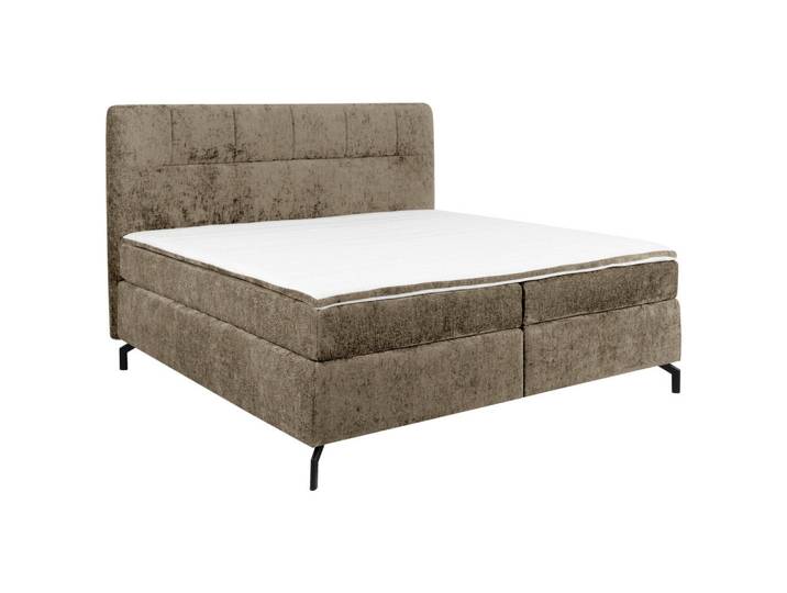 Esposa Boxspringbett, Schlamm, Metall, H3, Höhe ca. 17 cm, 160x200 cm, Stoffauswahl, Topper durchgehend, Matratze in verschiedenen Härtegraden erhältlich, Schlafzimmer, Betten, Doppelbetten