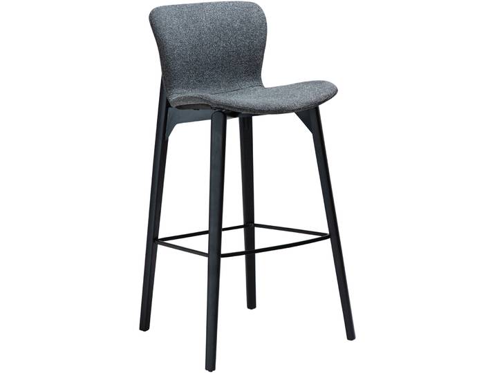 DAN-FORM Barhocker 2er-Set Paragon grey Stoff, Holz H 103 cm