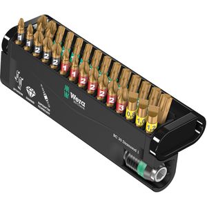 Wera Bitset Bit-Check 30 Diamond 1, 05057431001, 30-teilig, Schlitz, Kreuzschlitz, Torx