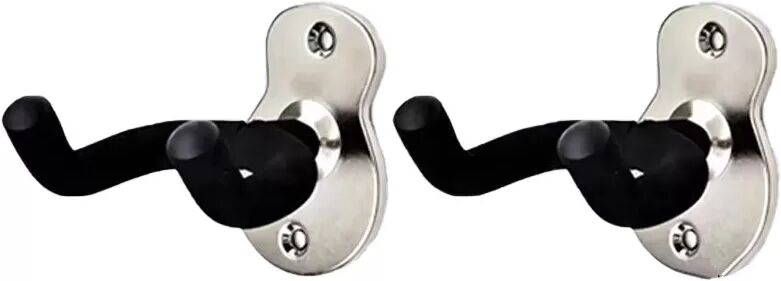 INF Robuster Gitarrenwandhalter Silber
