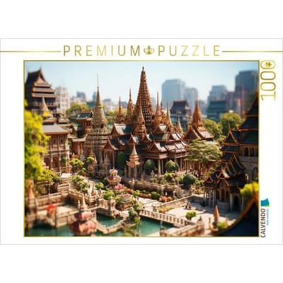 CALVENDO Puzzle Erinnert an Wat Phra Kaeo Bangkok Thailand | 1000 Teile Lege-Größe 64x48cm Foto-Puzzle für glückliche Stunden