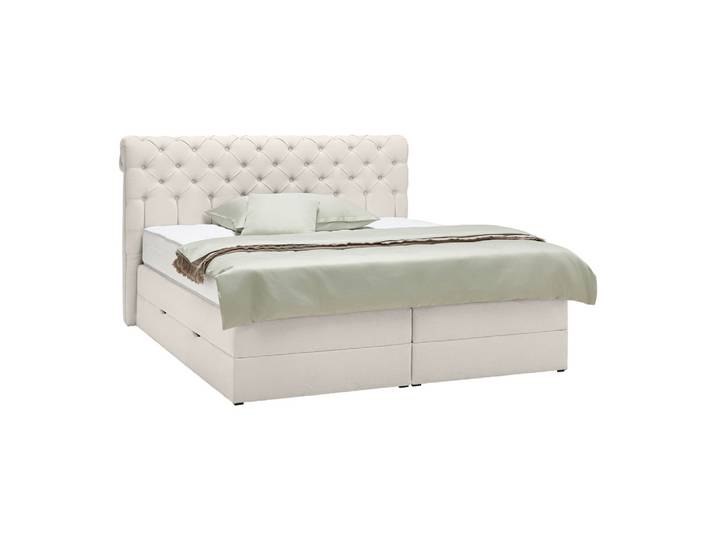 Boxspringbett 200/200 cm Creme