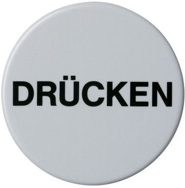 Hewi 801 Symbol Drücken 711D95 felsgrau, selbstklebend