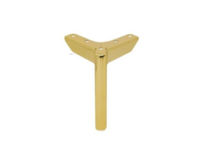 Bettstützfüße 4 Stück TV-Schrank-Stützfüße aus Metall, Bett-Schrank-Beine Möbelsäule, vielseitig einsetzbar, langlebiges Metall(Gold 15cm 4pcs)