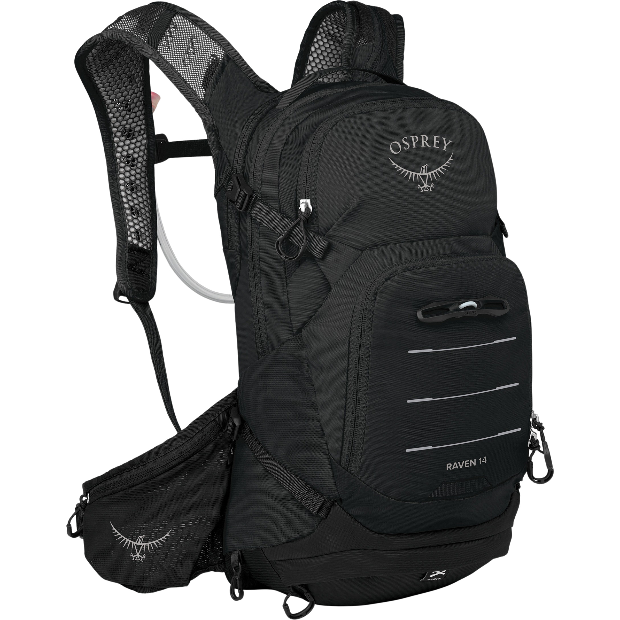 Osprey Raven 14 Trinkrucksack Damen Fahrradrucksäcke schwarz Größe 14L Mountainbike | Gravel