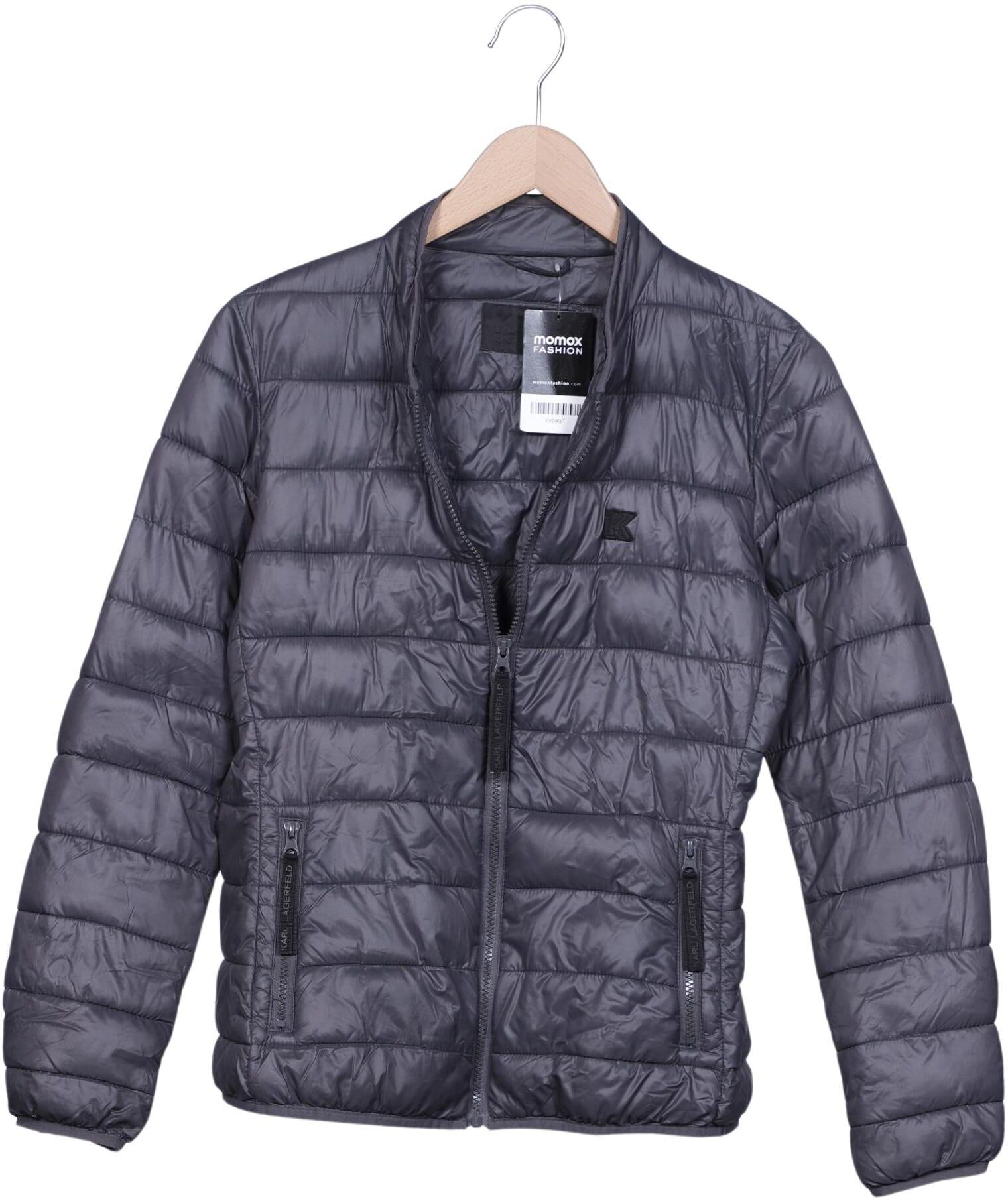 Karl by Karl Lagerfeld Damen Jacke, Grau, Gr. S, Synthetik - Second Hand