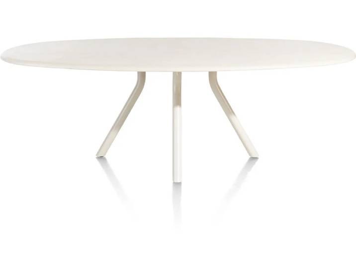 XOOON Lund Esszimmertisch oval MDF-Tischplatte