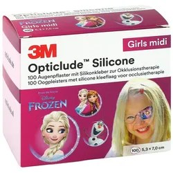 Opticlude 3M Silicone Disney Girls Midi 5.3x7cm