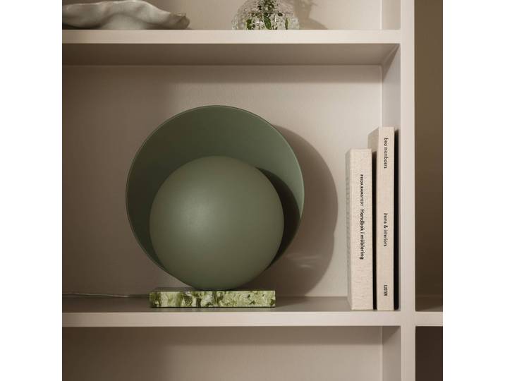 Globen Lighting Tischlampe ORBIT, grün, für Wohn- / Esszimmer, Stein, Design