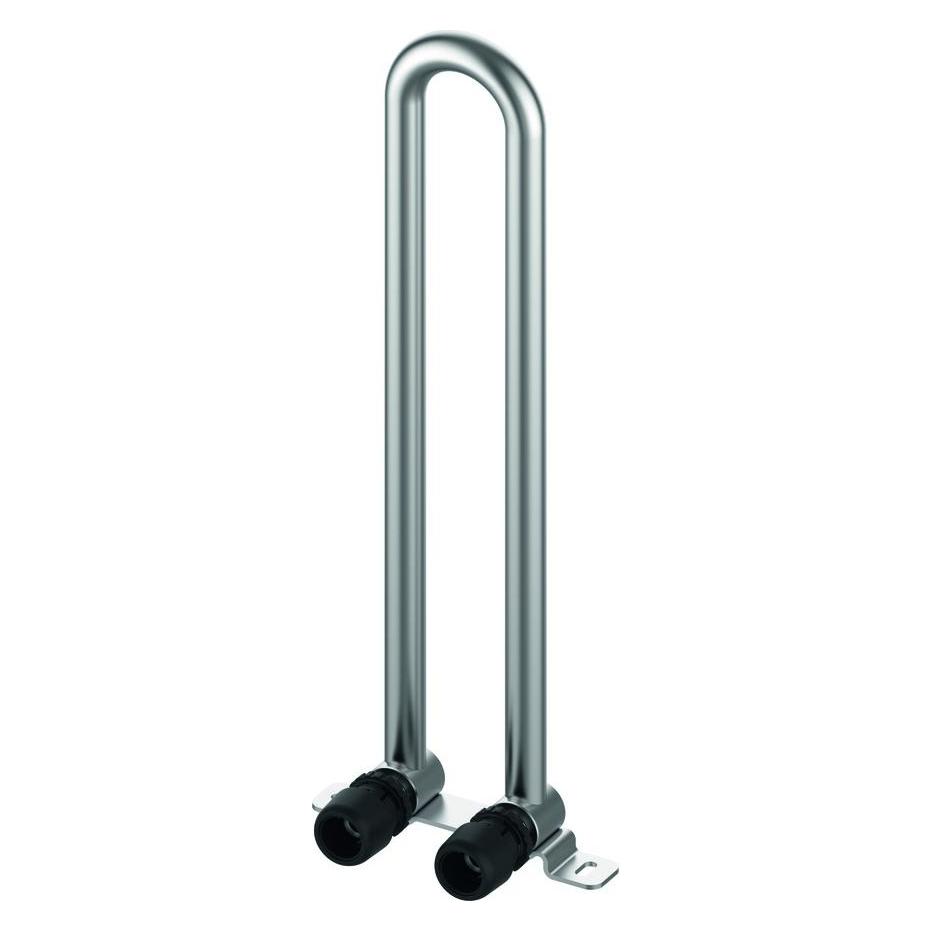 TECE TECElogo-Ax HK-Montagegarnitur 15 mm Dimension 16, Bodenmontage,CU vernickelt (8864205)