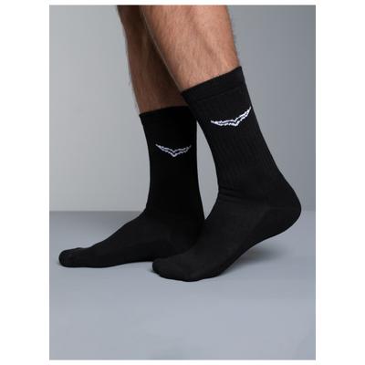Socken TRIGEMA "TRIGEMA Sportsocken im Doppelpack", Herren, Gr. 35-38, Normalgrößen, schwarz, Baumwollmischung, Socken Socken