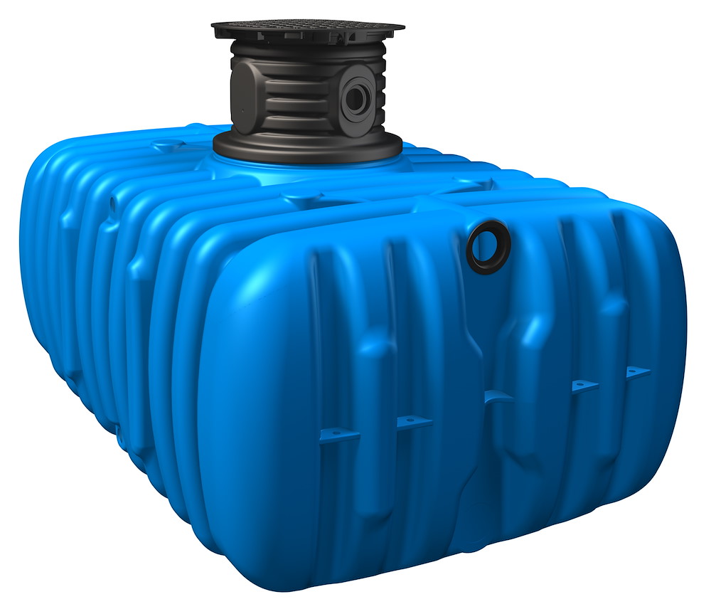 GRAFOTTOGMBH FLAT M Flachtank 9000 L, blau inkl. Tankdomsystem 16941867