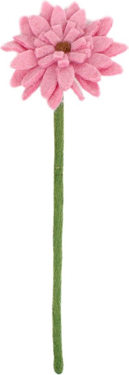 Gerbera Bloem Roze Vilt - 38 cm