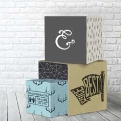 Pixartprinting Cubo de cartón decorativo
