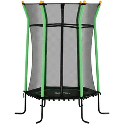 KINDERTRAMPOLIN Stahl Kunststoff Grün