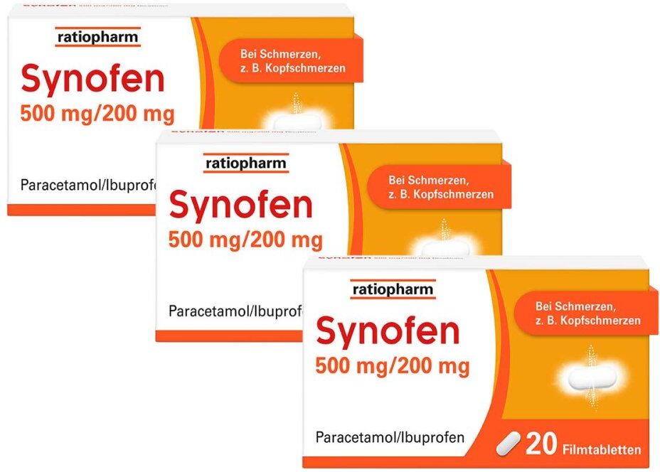 ratiopharm Synofen – mit Ibuprofen und Paracetamol