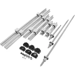 VEVOR Linearschiene SBR20, Linearlager-Gleitset 300, 600,1000 mm Lineare Schienen, Linearlagerschiene mit 3 Kugelumlaufspindeln von C7, Horizontale Linearführung für Automatisierungsmaschinen