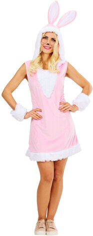 buttinette Kleid "Hase", rosa/weiß