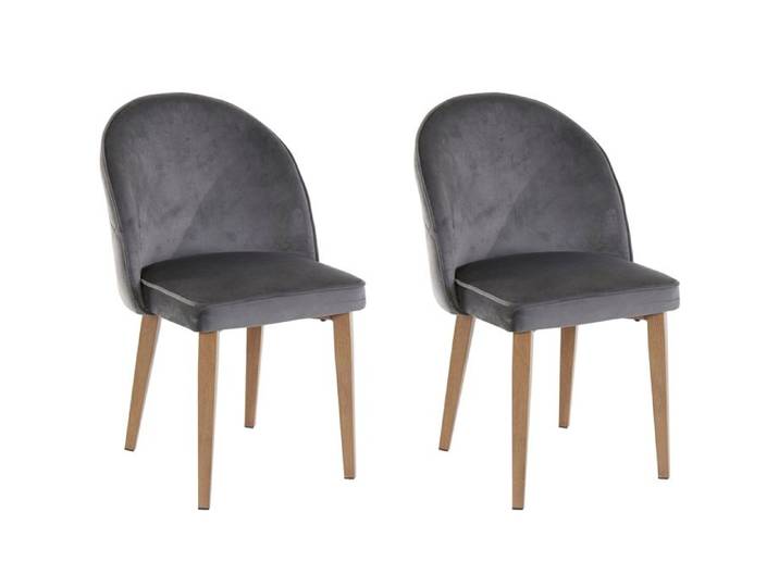 Paola-chaise De Salle à Manger 2 Pk Anthracite