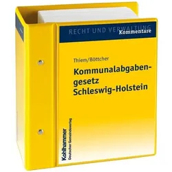 Kommunalabgabengesetz Schleswig-Holstein, Fachbücher von Hans Thiem, Günter Böttcher
