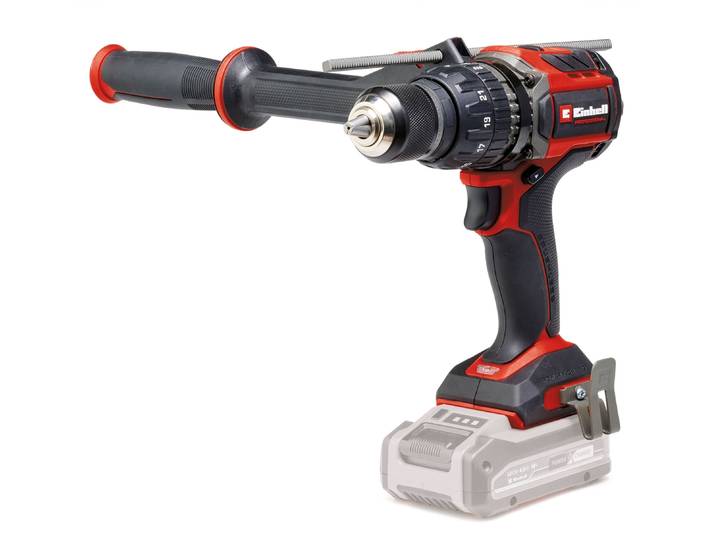 Akku-Schlagbohrschrauber EINHELL TP-CD 18/120 Li-i BL - Solo , rot (rot, schwarz, weiß), B:212mm H:218mm L:345mm, Bohrmaschinen, Akku-Schlagbohrschrauber, Mitglied der Power X-Change Familie, ohne Akku
