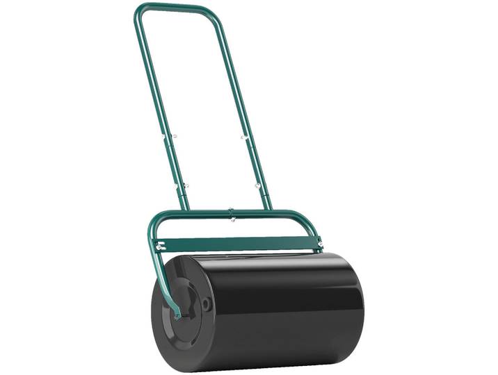 ComfortXL Rasenwalze De-10211 38 L Füllvolumen, U-Griff Dunkelgrün, Metall, 32.5x113x58 cm, Gartenzubehör, Gartenpflege, Rasenmäher
