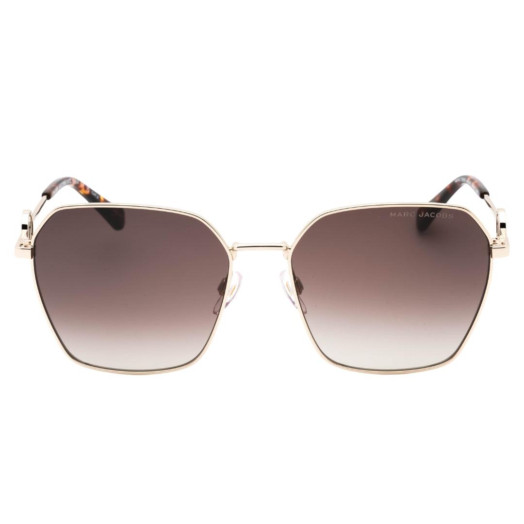 Marc Jacobs Gouden Havana Detail Zonnebril