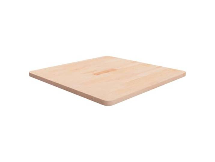 Kaorsrow Tischplatte Massivholz Eiche Unbehandelt 70x70x2,5 cm Quadratische Holztischplatte für DIY Esszimmertische, Cafés oder Beistelltische im Wohnbereich. Individuell gestaltbar.