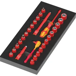Wera 9727 Schaumstoffeinlage 8007 A VDE Zyklop VDE Knarre Set 1, 1/4" - 05150117001
