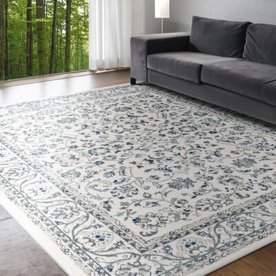 Alise Rugs Carrington Traditional Border Indoor Area Rug