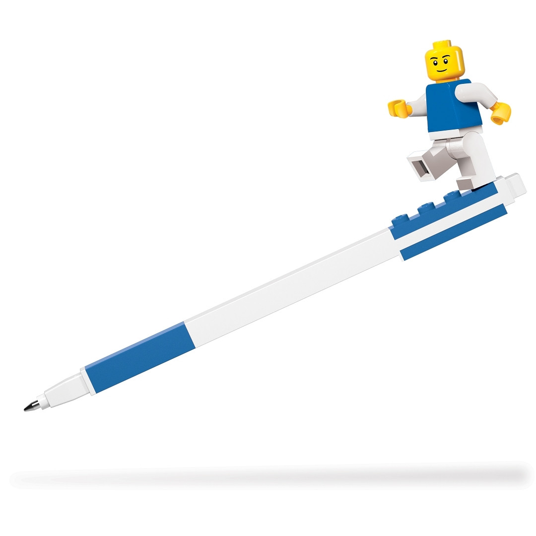 LEGO gelpen met figuur, blauw