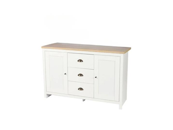 Urban Living - Buffet 2 portes et 3 tiroirs en bois HANOI - Blanc