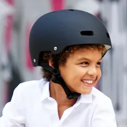 Micro Fahrradhelm – Schwarz, 54–58 cm